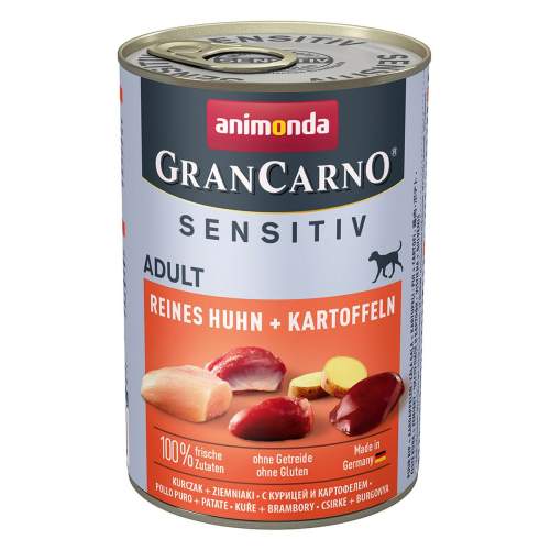 ANIMONDA GranCarno Sensitiv Adult Dog příchuť: kuře + brambory 400g
