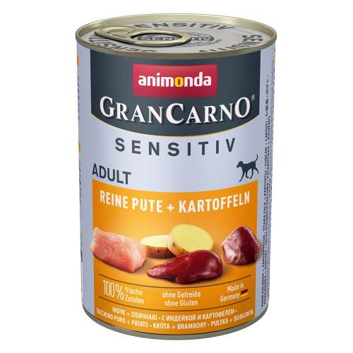 Animonda GranCarno Sensitiv čisté krůtí maso s bramborami 24× 400 g