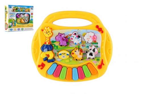 Teddies Pianko zvířátka plast 17cm