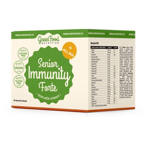 GreenFood Nutrition Senior Immunity Forte + Pillbox