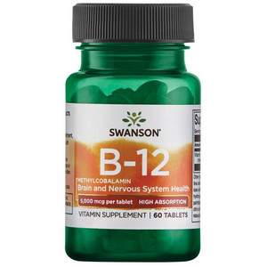 Swanson Methylcobalamin High Absorption B-12 60 ks tablety 5000 mcg
