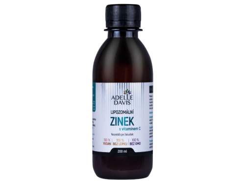 ADELLE DAVIS Lipozomální zinek + vitamín C 200 ml