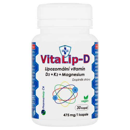 VitaLip-D  lipozomální vitamín D3+K2+Mg 30 kapslí