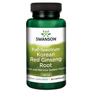 Swanson Full-Spectrum Korean Red Ginseng Root 90 ks kapsle 400 mg