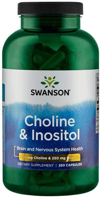 Swanson Choline & Inositol 250 ks kapsle