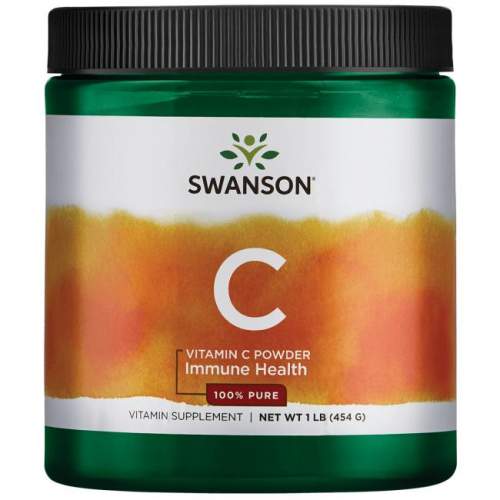 Swanson Vitamin C Prášek 100% Čistá forma 454g