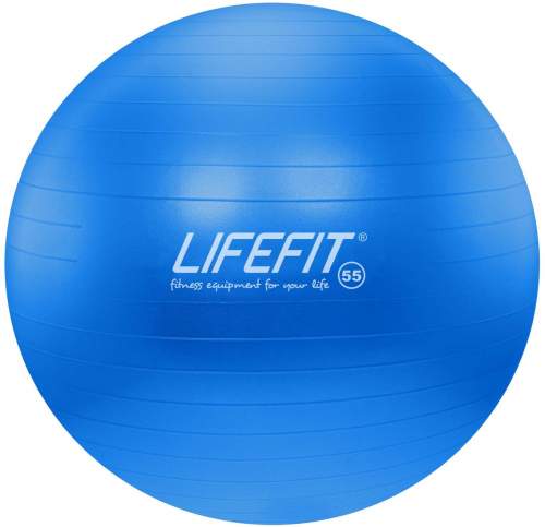 Lifefit Gymnastický míč LIFEFIT ANTI-BURST 55 cm, modrý