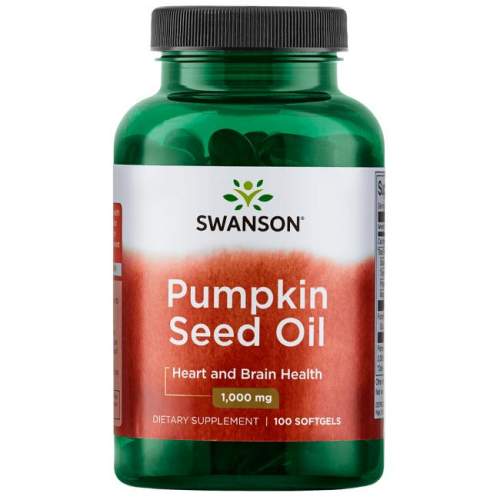 Swanson Pumpkin Seed Oil 100 ks gelové tablety 1000 mg