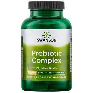 Swanson Probiotic Complex 120 ks vegetariánská kapsle 4,2 Billion CFU + 400 MG FOS