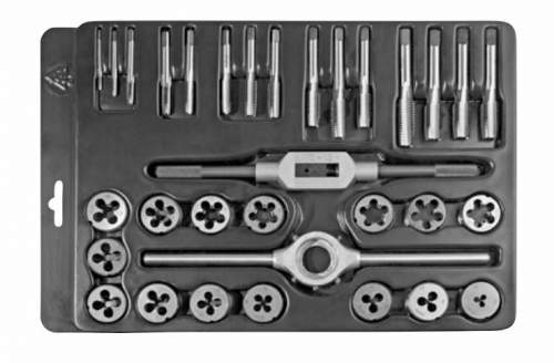 Závitníky jednořezné a závitová očka M3 - M12, sada 24 dílů - Bučovice Tools