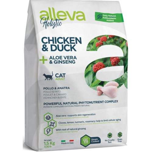 ALLEVA HOLISTIC kočka Dry Adult Chicken&Duck 1,5kg
