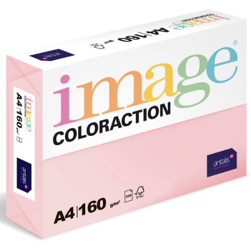 Antalis Coloraction A4 160 g 250 ks - Tropic/pastelově růžová