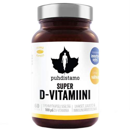 Puhdistamo Super Vitamin D 4000iu 60 kapslí