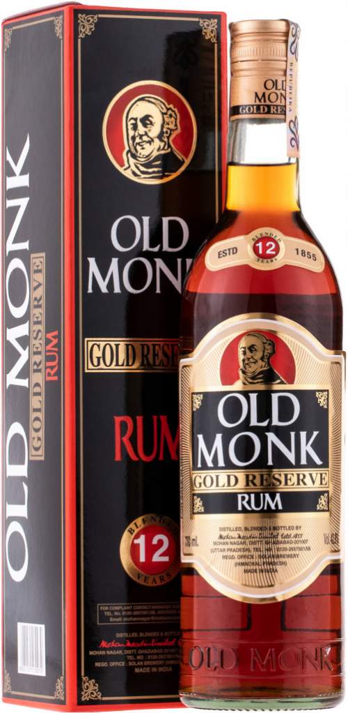 Old Monk Gold Reserve Rum 12y 0,7l 42,8%