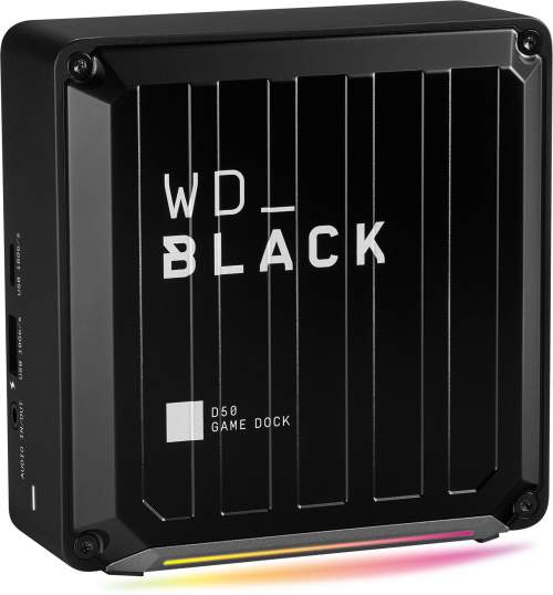 WD Black D50 Game Dock 2TB Thunderbolt3 GB Ethernet USB3.2 NVMe SSD, WDBA3U0020BBK-EESN