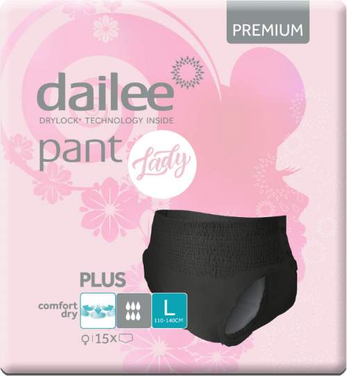 Dailee Pant Premium Lady Black PLUS L 15ks