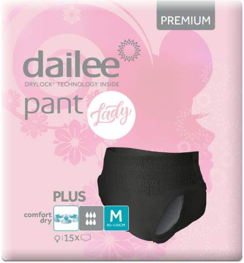 Dailee Pant Premium Lady Black PLUS M 15ks