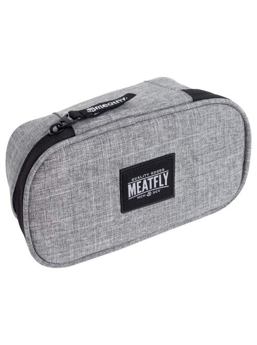 Meatfly Pouzdro XL Pencil Case Grey Heather