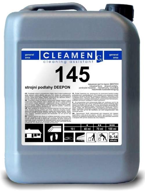 Prostředek čisticí CLEAMEN 145, strojní čištění podlah, 5 l