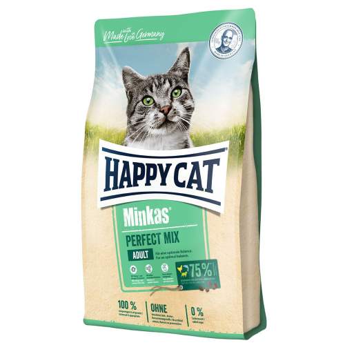 HAPPY CAT MINKAS Perfect Mix drůbež, jehně, ryba 10kg