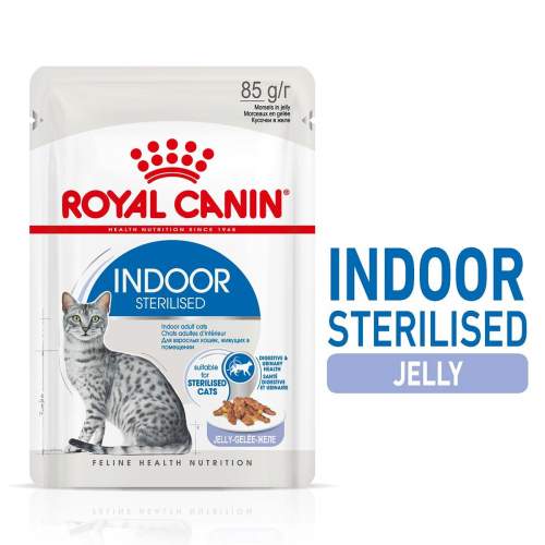 ROYAL CANIN Indoor Sterilised In Jelly Pouch 12x 85g