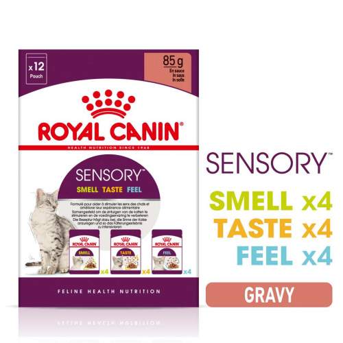 Royal Canin - Feline kapsička Sensory MultiPack gravy 12x85g