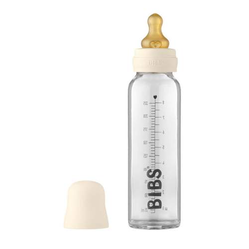 BIBS skleněná láhev 225ml Ivory