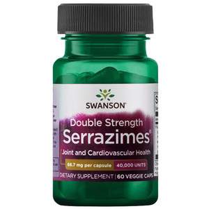 Swanson Optimum Potency Serrazimes 60 ks vegetariánská kapsle 66,7 mg