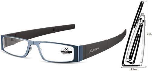 MONTANA EYEWEAR SKLÁDACÍ dioptrické brýle MR26B BLUE+2,50