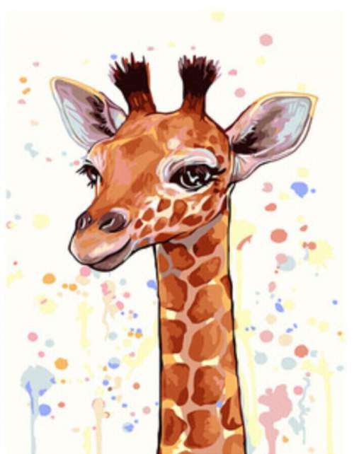 Gaira Malování podle čísel Žirafa