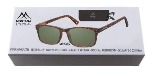 MONTANA EYEWEAR Dioptrické brýle BOX73AS BLACK+1,00 ZATMAVENÉ ČOČKY