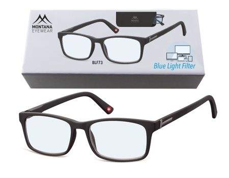 MONTANA EYEWEAR Brýle na počítač BLF BOX 73 BLACK +2,50
