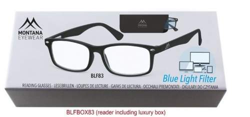 MONTANA EYEWEAR Brýle na počítač BLF BOX 83 s dioptrií +1,00