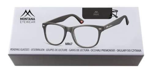 MONTANA EYEWEAR Dioptrické brýle BOX67 BLACK +3,50