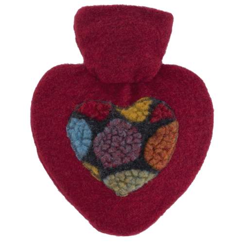 Termofor Hugo Frosch srdce s pleteným obalem  Pon Pon