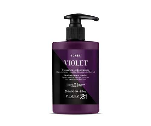 Black Professional Toner Semi-permanent Hair Colour 300 ml semi-permanentní barva Violet
