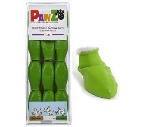 Botička ochranná Pawz kaučuk Tiny sv.zelená 12ks