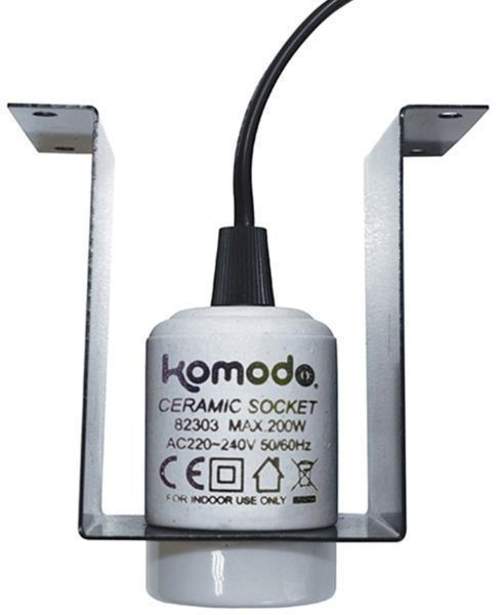 Objímka na žárovku keramická s držákem Komodo  10,5x10x6cm