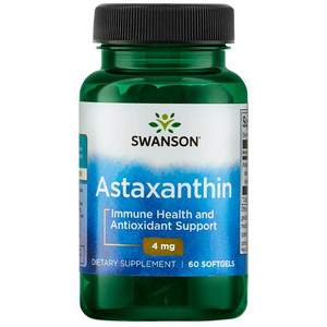 Swanson Astaxanthin 60 ks gelové tablety 4 mg