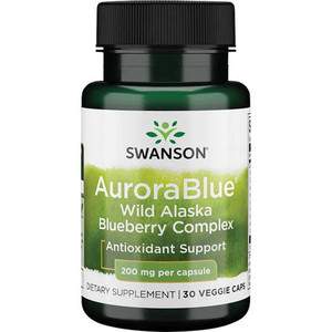 Swanson AuroraBlue Wild Alaska Blueberry Complex 30 ks kapsle 200 mg