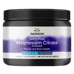 Swanson Magnesium Citrate Powder 244 g