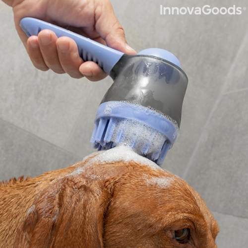 Kartáč do vany pro domácí zvířata se zásobníkem Bubblet InnovaGoods Home Pet