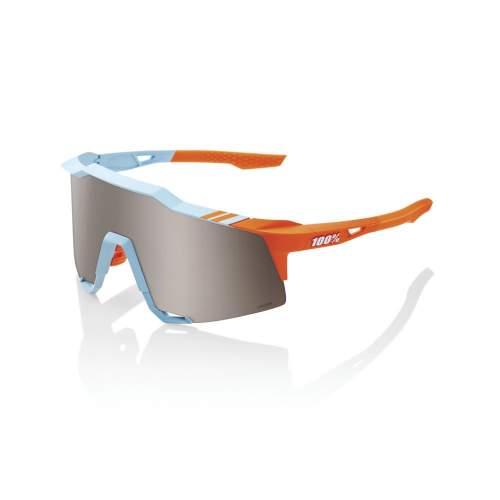 100% SPEEDCRAFT HiPER Silver Mirror brýle modrá/oranžová/stříbrná