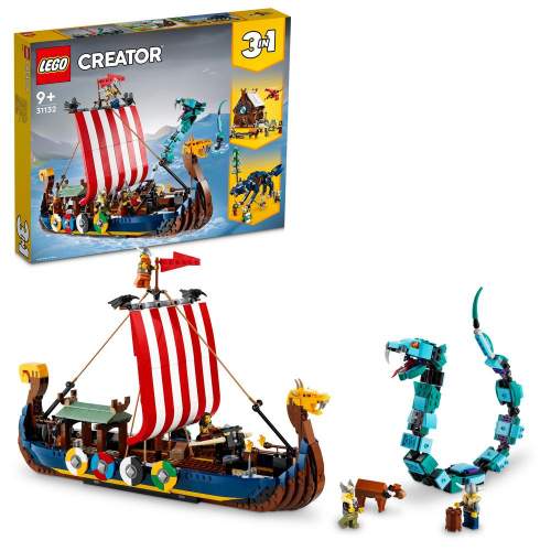 LEGO Vikingská loď a mořský had 31132