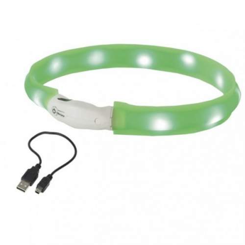 Nobby LED plochý svítící  zelený L 70cm