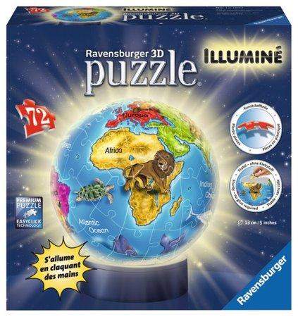 RAVENSBURGER Svítící puzzleball Globus