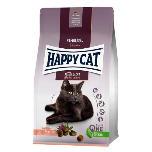 Happy Cat Sterilised Adult atlantský losos 1,3 kg