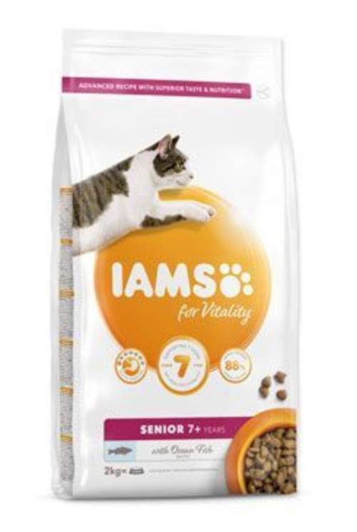 IAMS for Vitality Senior Cat Food with Ocean Fish 2 kg