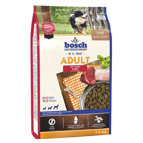 Bosch Adult Lamb & Rice jehněčí a rýže 3kg