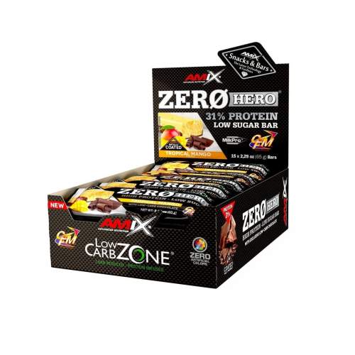AMIX Zero Hero 31% Protein Bar Mango 15x65g